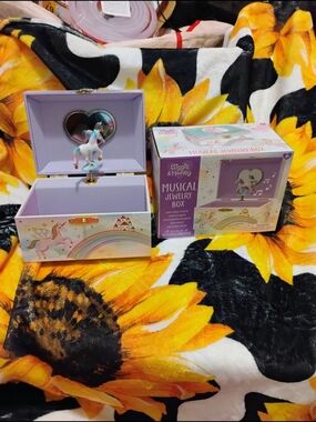 Lavender Unicorn Musical Jewelry Box